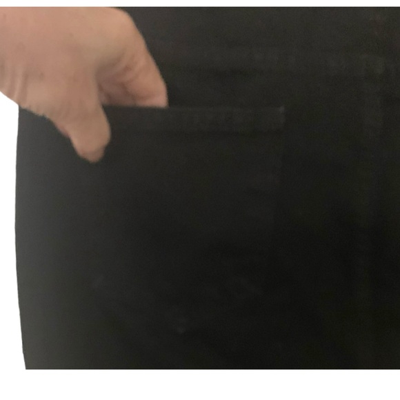 Skirt Black Denim Mid Rise Mini Skirt Shein NEW WITHOUT TAGS Size L - Picture 6 of 13